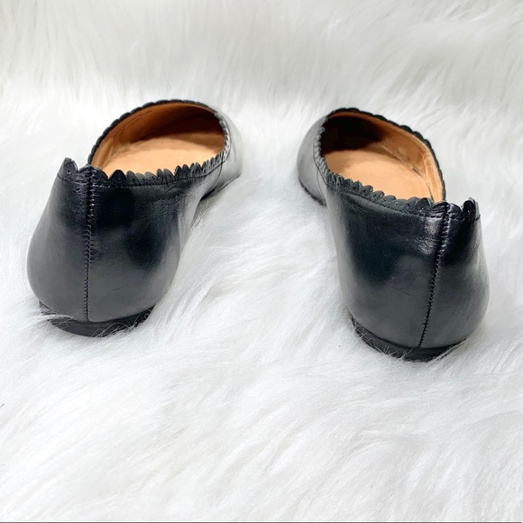 SOLD-Jack Rogers Leather Scalloped Ballet Flats - Picture 5 of 8